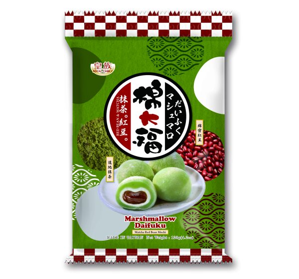 Royal Family Matcha Red Bean Mochi 120g