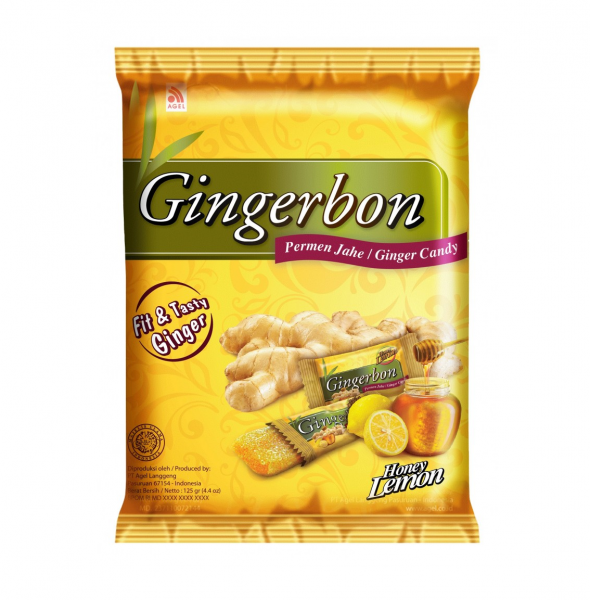 Gingerbon Ginger Candy With Honey Lemon 125g Asian Foods